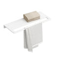 Ceramic Wall Mounted Towel Shelf White Quartz (RW-127)